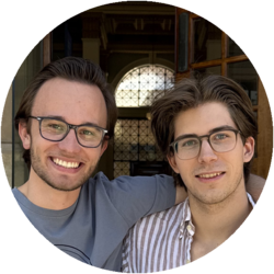 Ein gemeinsames Portrait von Jonas und Nils Michel, zwei Bachelorstudenten der Volkswirtschaftslehre. 